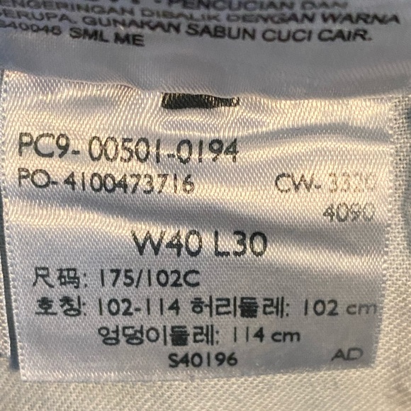 Levi’s 501 size 40x30 Men’s Blue Denim Button Fly Straight Leg Jeans - Picture 8 of 8